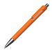 Stilvoller Kugelschreiber in Orange mit silbernen Akzenten und Werbedruck. Ihr Logo auf dem Schaft für auffällige Markenpräsentation.