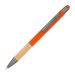 Erleben Sie Schreibkomfort und Stil mit unserem Orange-Kugelschreiber. Hochwertiges Aluminium, umweltfreundlicher Bambusgriff und Touchfunktion für Smart-Geräte. Personalisierbar.