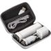 Praktisches MrGift Travel Set: USB-Ladegerät fürs Auto, EU-Stecker und 2.200 mAh Powerbank. Ideal für unterwegs und stilvolle Werbeanbringung