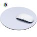 Rundes Mousepad aus Kautschuk mit Spandex-Oberfläche, ideal für vollflächigen Druck, rutschfest und individuell gestaltbar.