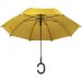 Gelber Regenschirm mit Handgelenkgriff – Praktisch, kompakt und ideal für freie Hände. Perfekt bei Regen und für individuelle Werbeanbringung.