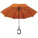 Oranger Regenschirm mit Handgelenkgriff – Praktisch, kompakt und ideal für freie Hände. Perfekt bei Regen und für individuelle Werbeanbringung.