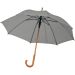 Silbergrauer Automatik-Regenschirm: Stilvoll und elegant