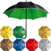 Eleganter Regenschirm mit doppelter Bespannung, schwarzer Außenseite und farbiger Innenseite. Hochwertige Verarbeitung, kompakt und werbewirksam.