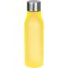Gelbe Trinkflasche 550 ml, modernes Design, bruchsicher und ideal für aktive Menschen, personalisierbar mit Logo.