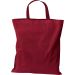 Umweltfreundliche Baumwolltasche: Zertifiziert nach Oeko-Tex® STANDARD 100, strapazierfähig, mit kurzen Henkeln. Perfekt für nachhaltigen Transport und individuelles Branding. In Burgund.