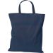 Umweltfreundliche Baumwolltasche: Zertifiziert nach Oeko-Tex® STANDARD 100, strapazierfähig, mit kurzen Henkeln. Perfekt für nachhaltigen Transport und individuelles Branding. In Dunkelblau.