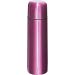 Doppelwandige Edelstahl-Isolierkanne in Pink, mit Schnellverschluss, Metallbecher und gravierbarem Logo – stilvoll und funktional.