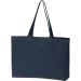 Dunkelblauer Shopper aus Bio-Baumwolle, GOTS-zertifiziert, 270 g/m² Grammatur. Perfekt für Einkäufe, Transport und mehr. Präsentieren Sie Ihre Marke.
