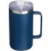 Doppelwandiger Thermobecher aus Edelstahl, 650 ml, mit verschließbarem Deckel und personalisierbarer Gravur, hält Getränke warm oder kalt.