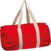Roter Canvas Weekender: Ideal für Reisen, Sport und Strand. Geräumiges Design, hochwertiges Material, Öko-Tex-zertifiziert, mit Innentasche.