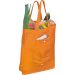 Orangefarbener Nachhaltiger Einkaufsbeutel aus Non-Woven: Praktisch, umweltfreundlich, personalisierbar.