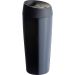 Stilvoller 400 ml Edelstahl-Trinkbecher mit Druckknopfdeckel, ideal für unterwegs, personalisierbar mit Ihrem gelaserten Logo.