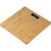 Digitale Personenwaage aus Bambus mit präziser Gewichtsanzeige, LCD-Display und gravierbarem Logo – stilvoll und nachhaltig.