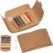 Praktisches Reise-Nähset in umweltfreundlicher Verpackung, kompakt und komplett mit Nadeln, Faden, Schere und Knöpfen für schnelle Reparaturen.
