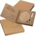 Elegantes Käse-Set aus hochwertigem Holz, inklusive Käsemesser. Umweltfreundliche Verpackung und personalisierbar für Ihre Marke.