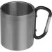 Stilvolle Edelstahltasse mit schwarzem Karabiner: Langlebig, isoliert, individuell gestaltbar. Perfekt als Werbegeschenk oder Merchandise-Artikel. Jetzt bestellen