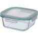 Praktische Glas-Frischhaltebox von MrGift mit 750 ml Fassungsvermögen, luftdichtem Deckel, mikrowellen- und gefrierschranktauglich.