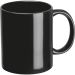 Schwarze Keramik-Tasse, 300ml, perfekt für Kaffee oder Tee, mit hochwertigem Material und großzügigem Füllvolumen.